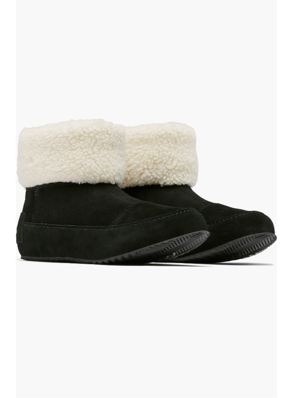 Sorel Go Stumptown Faux Fur Lined Bootie Black & Natural White Women’s Size 10